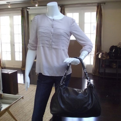 Chanel Lambskin Edgy Large Hobo Brown 2 of 11