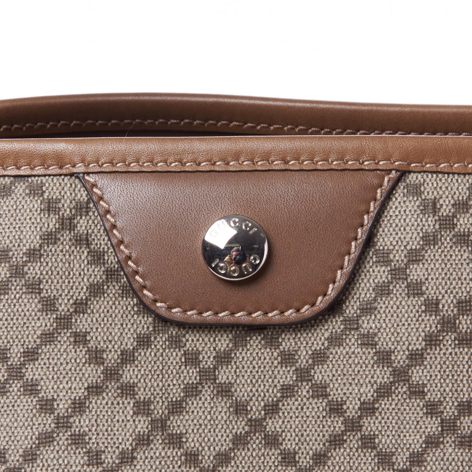 Gucci Coated Canvas Diamante Plus Tote Bag Brown 6 of 8