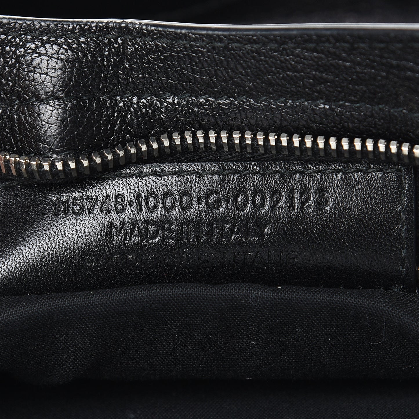 Chevre Silver Metallic Edge Hardware City Black