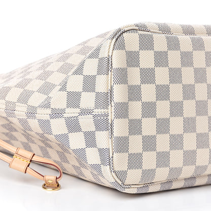 Louis Vuitton Damier Azur Neo Neverfull MM Rose Ballerine 10 of 12