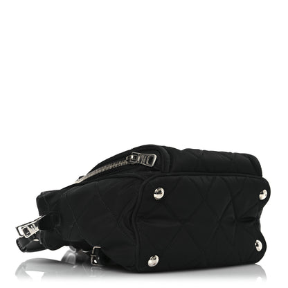 Prada Nylon Tessuto Impuntu Quilted Backpack Black 4 of 13
