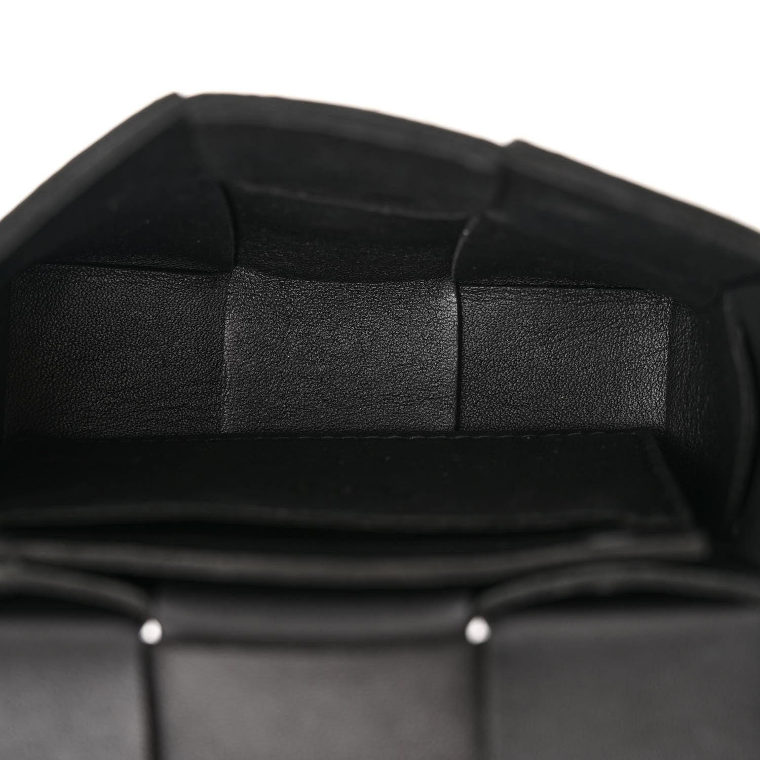 Bottega Veneta Lambskin Maxi Intrecciato Extra Mini Cassette Crossbody Bag Black 5 of 12