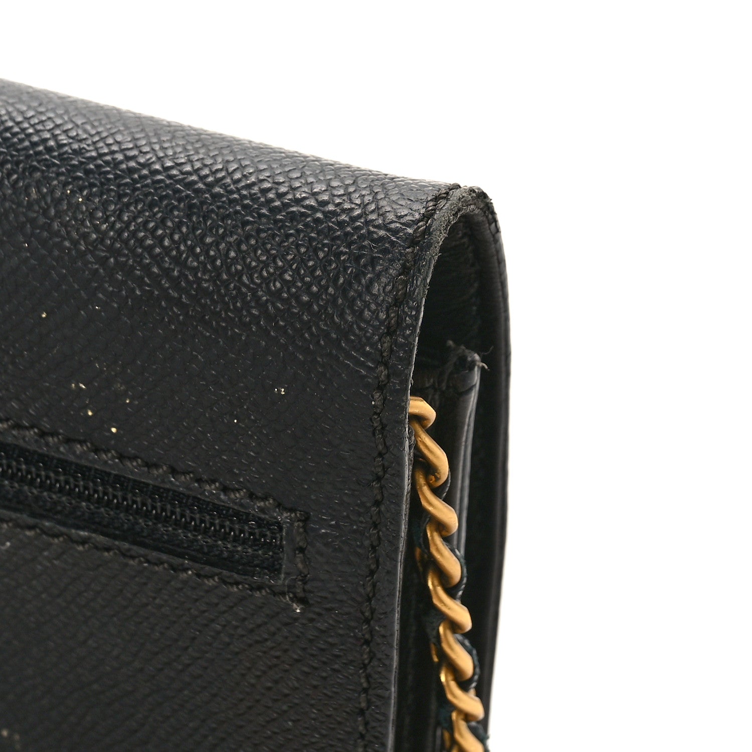 Chanel Caviar CC Wallet on Chain WOC Black 11 of 16