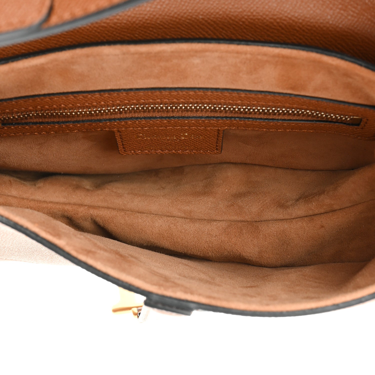 Christian Dior Grained Calfskin Saddle Bag With Strap Camello 5 of 12