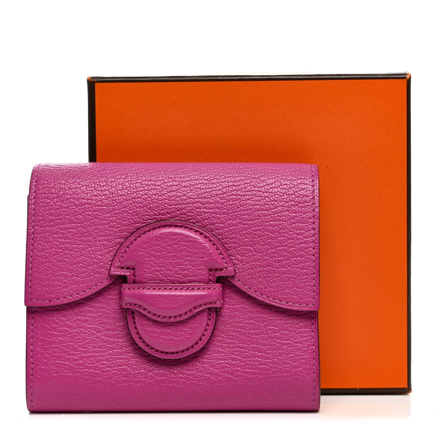 Hermes Chevre Mysore 1938 Wallet 19 Rose Pourpre 8 of 8