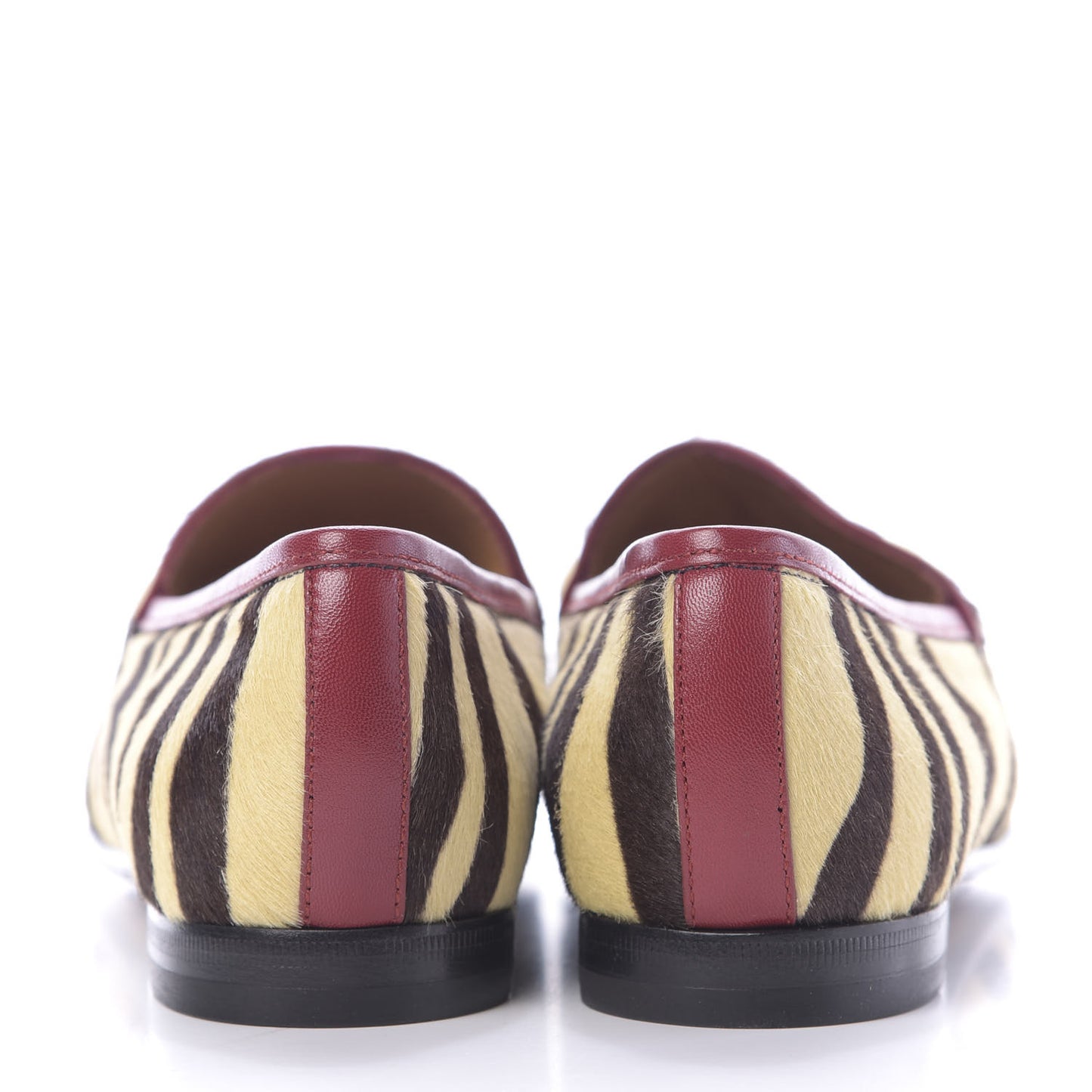 Calf Hair Tiger Print Womens Jordaan Loafers 37 Natural Black Romantic Cherry