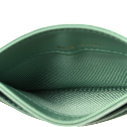 Chanel Caviar Quilted Card Holder Light Green 5 of 9