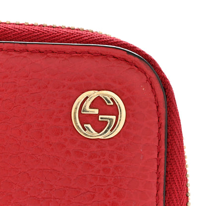 Gucci Dollar Calfskin GG Zip Around Wallet Red 8 of 9
