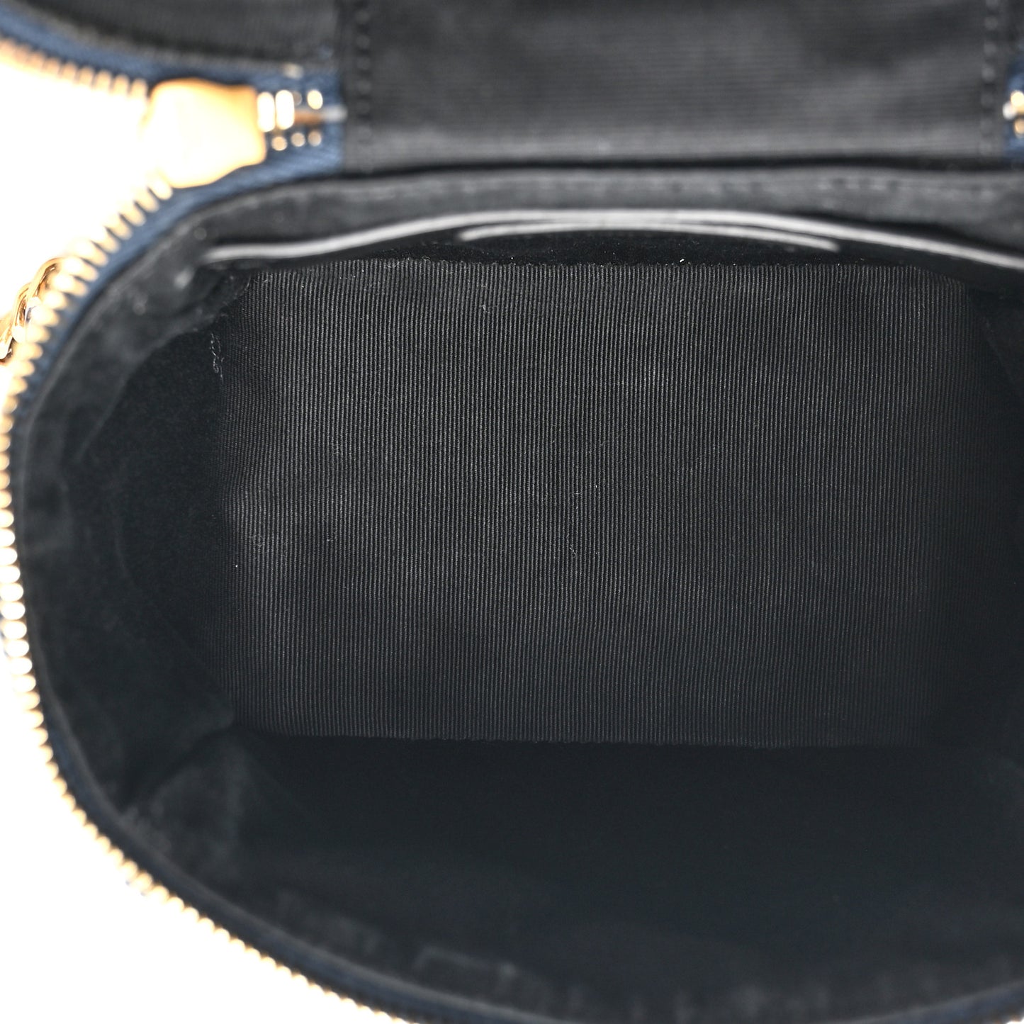 Patent Quilted 80's Vanity Bag Blue