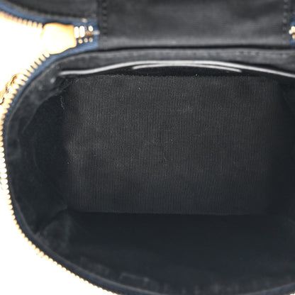 Saint Laurent Patent Quilted 80's Vanity Bag Blue 5 of 17