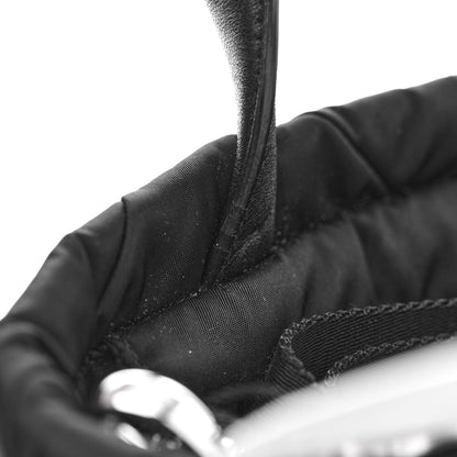 Prada Re-Nylon Nappa Triangle Quilted Padded Double Handled Zip Pocket Tote Black 12 of 13