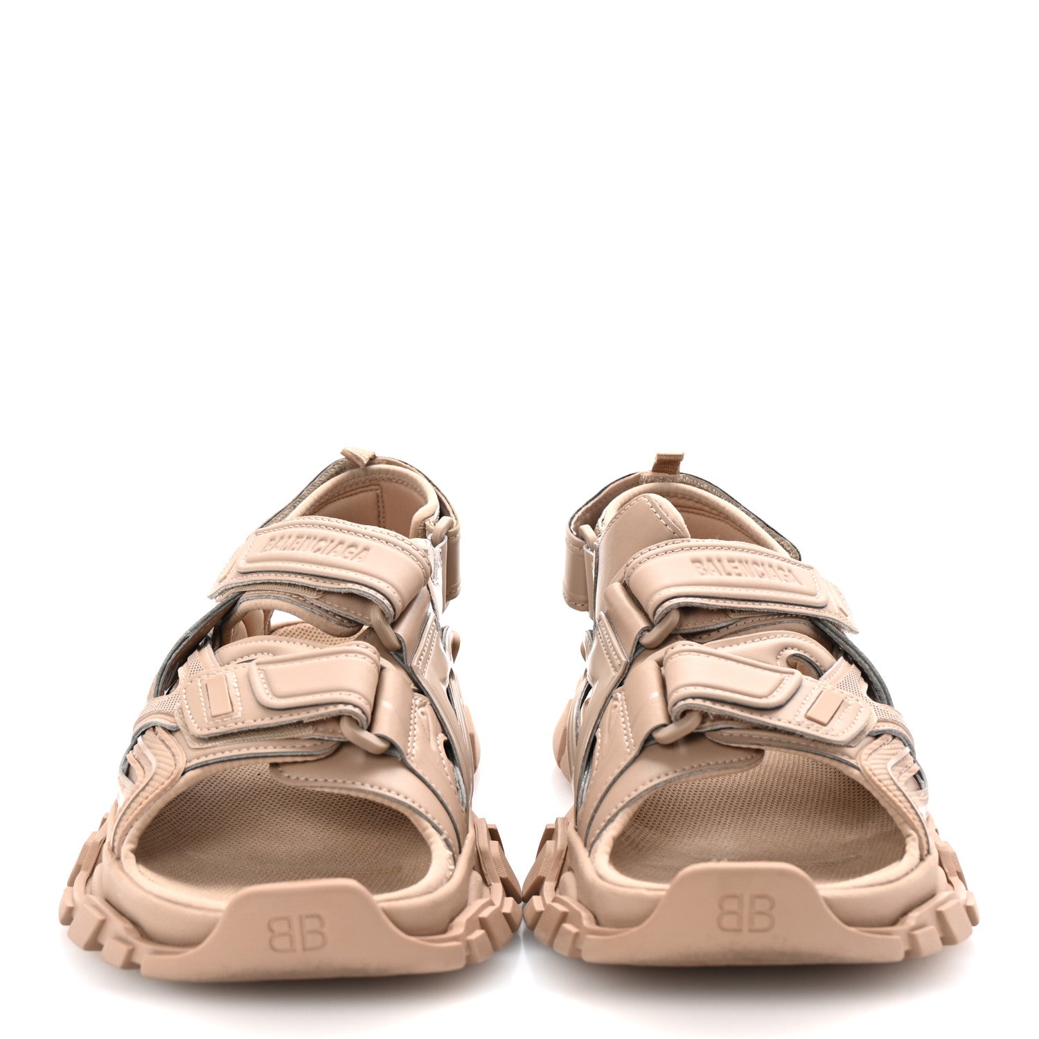 Balenciaga Neoprene Rubber Womens Track Sandals 40 Full Beige 3 of 10