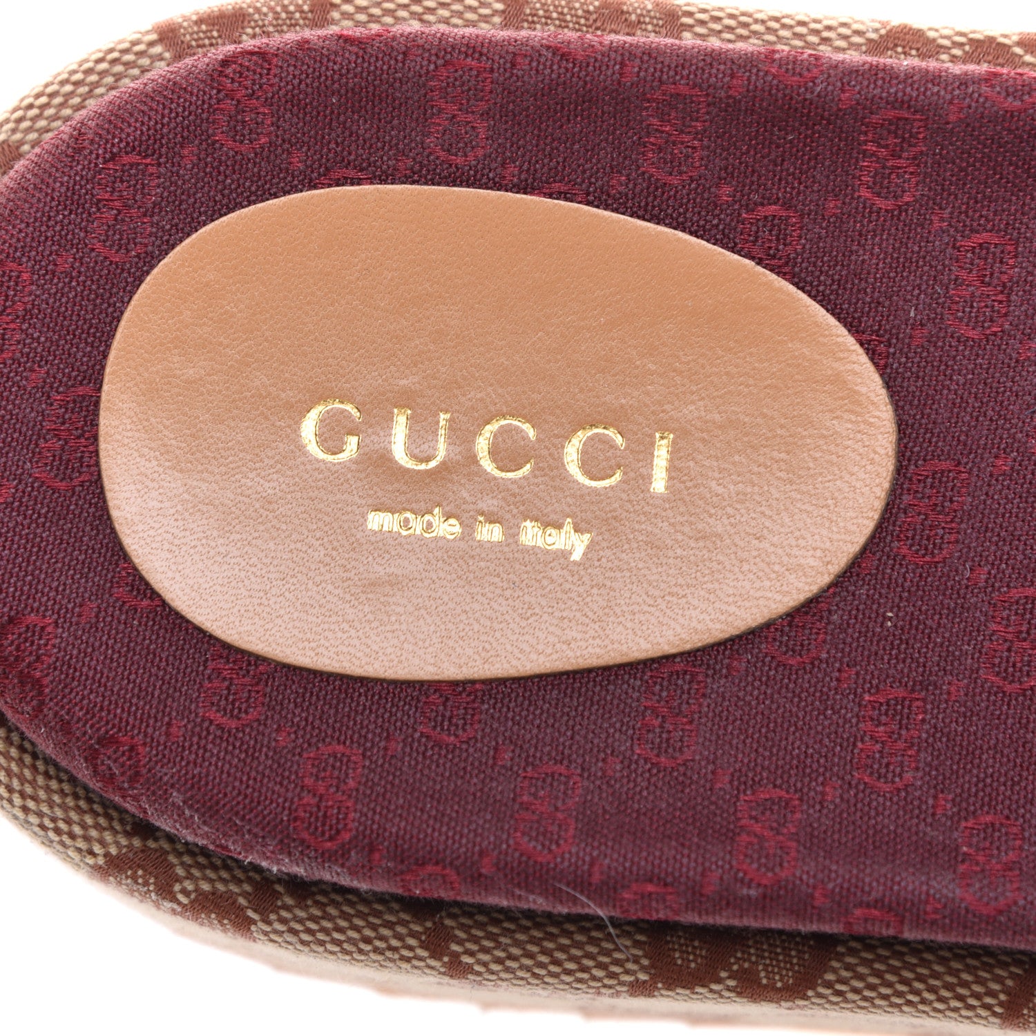 Gucci Canvas GG Monogram Angelina Platform Slide Sandals 38.5 Beige Ruggine 7 of 9
