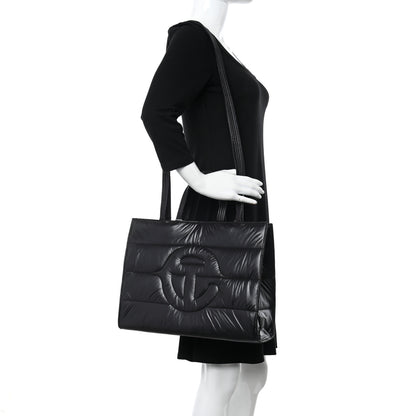 Telfar x MOOSE KNUCKLES Nylon Quilted Medium Shopping Bag Black 2 of 10