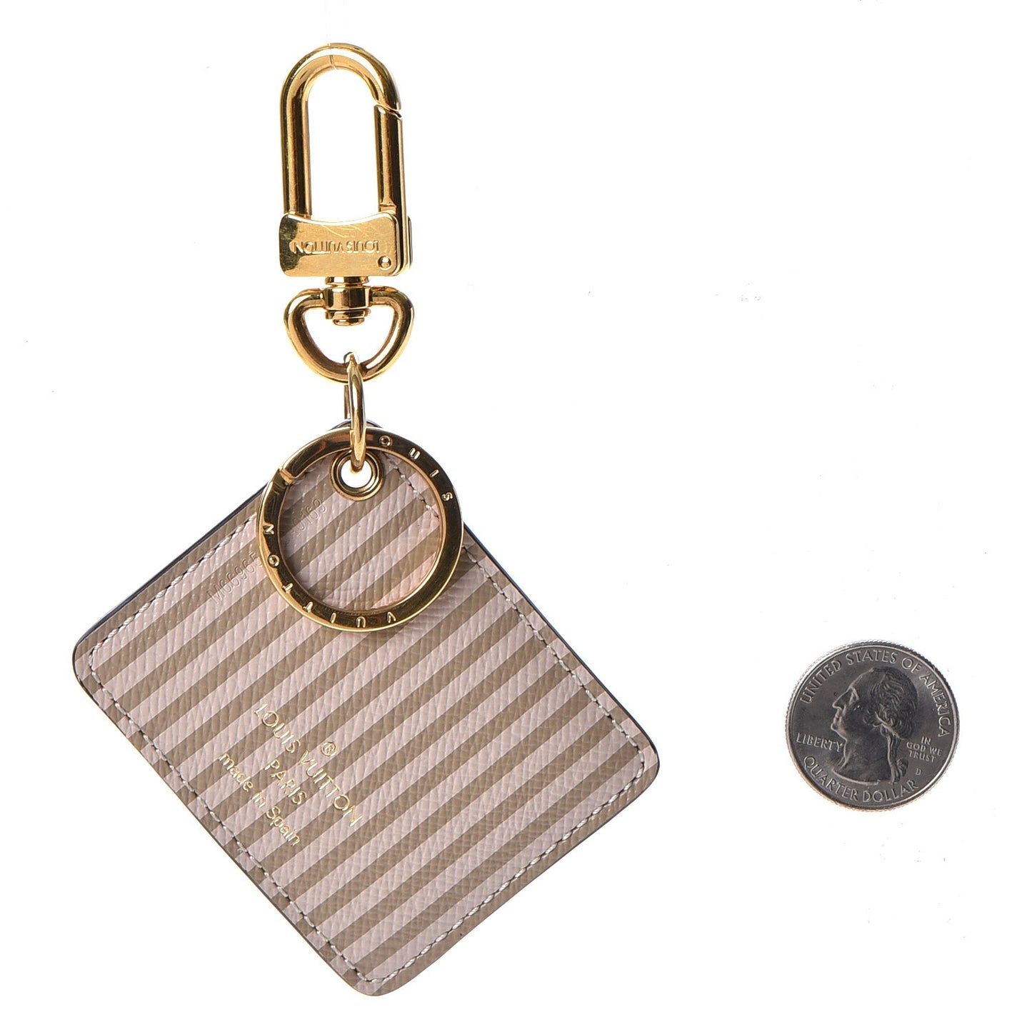 Damier Ebene Trunks and Locks Bag Charm