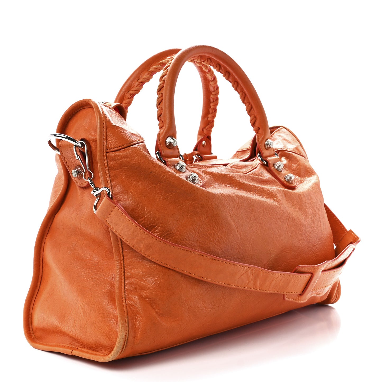 Agneau Giant 12 Silver Hardware City Tangerine