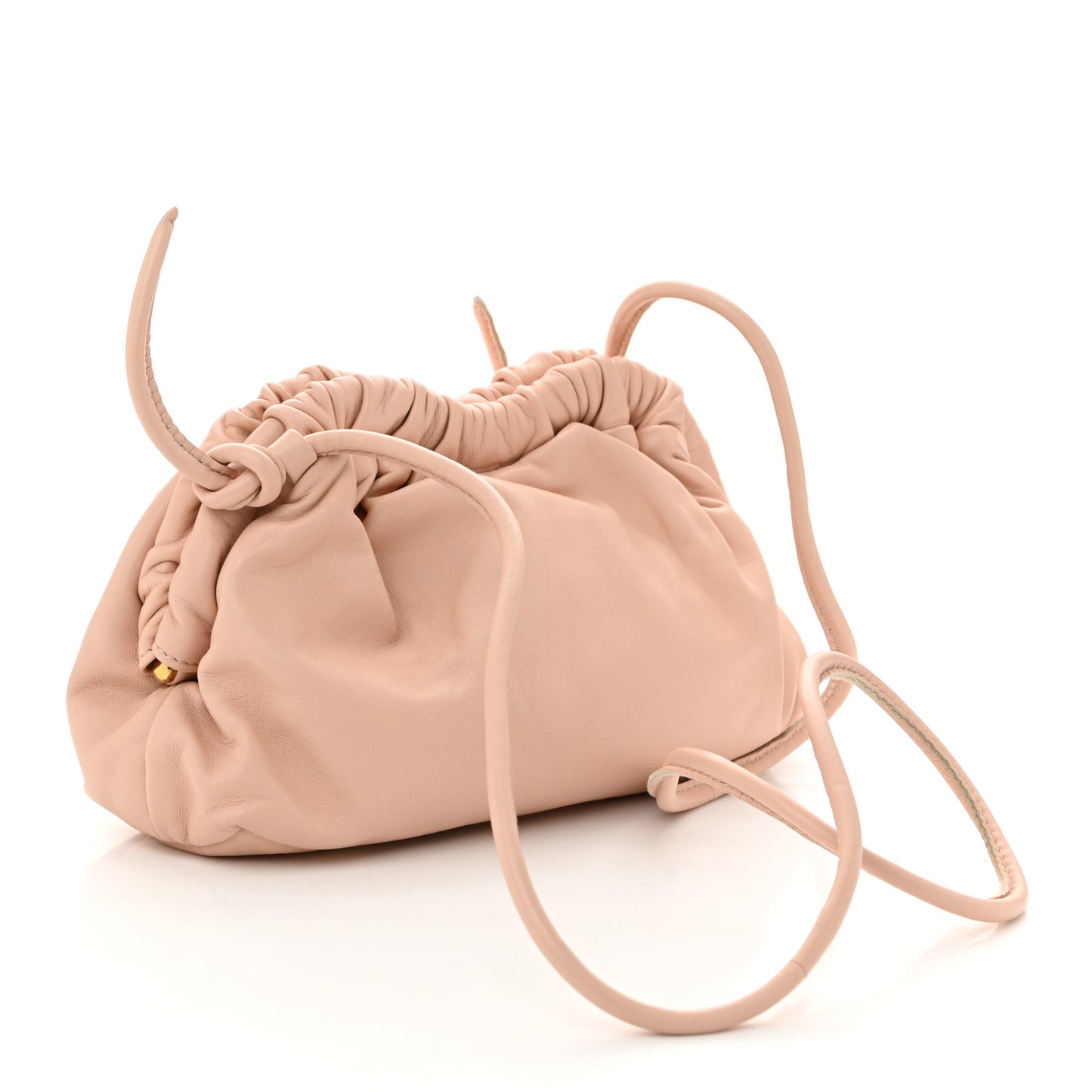 Lambskin Mini Cloud Clutch Dahlia