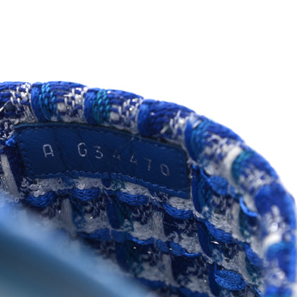 Chanel Tweed Flat Slipper Sandals M Blue 8 of 8