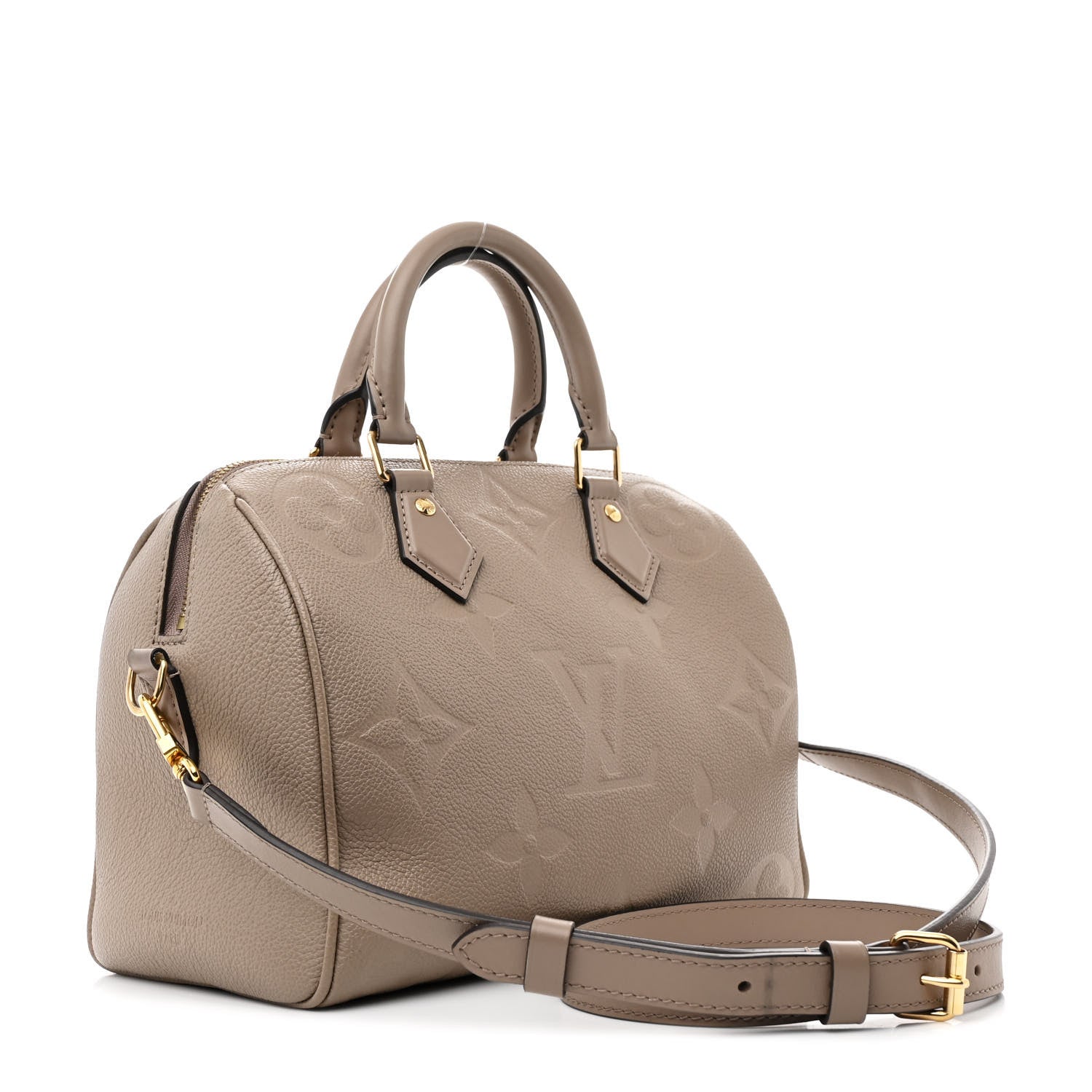 Louis Vuitton Empreinte Monogram Giant Speedy Bandouliere 25 Tourterelle 3 of 11