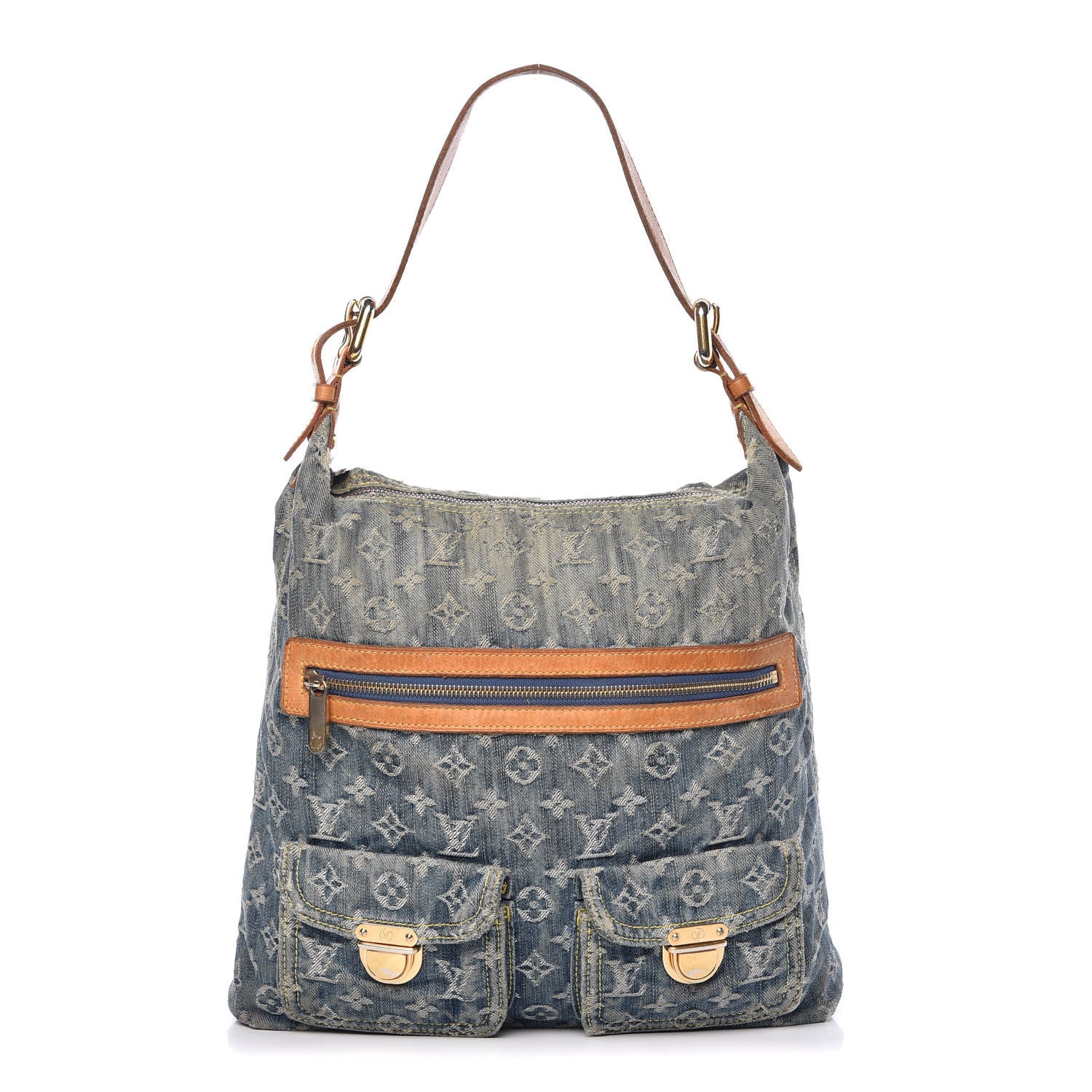 Louis Vuitton Denim Baggy GM Blue 1 of 23