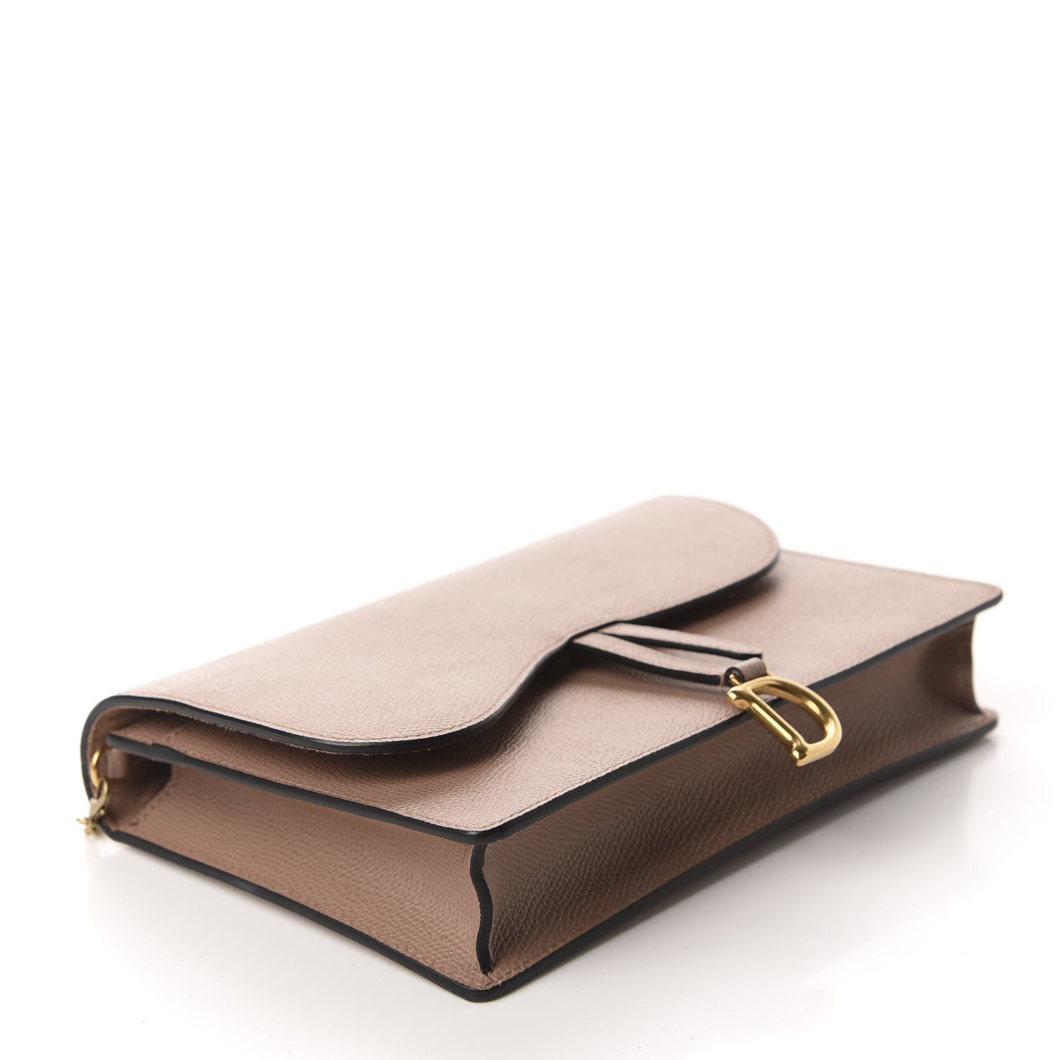 Christian Dior Grained Calfskin Saddle Chain Pouch Fard 4 of 10
