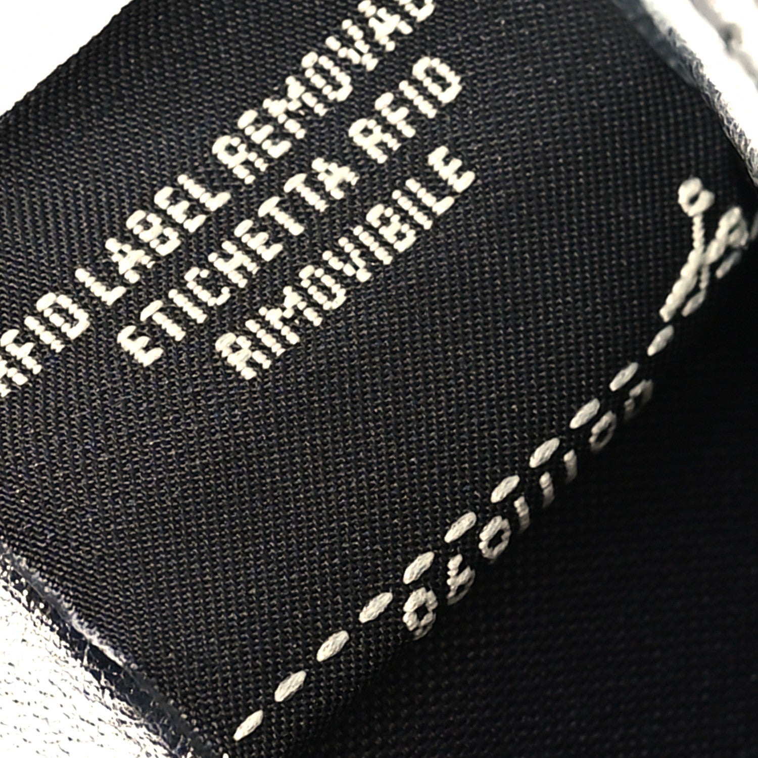 Fendi Vitello Soft Catalan Mirror F is Fendi Bi-Color FF 1974 Embossed Micro Tri-Fold Envelope Wallet Maya Black Argento 9 of 11