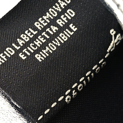 Fendi Vitello Soft Catalan Mirror F is Fendi Bi-Color FF 1974 Embossed Micro Tri-Fold Envelope Wallet Maya Black Argento 9 of 11
