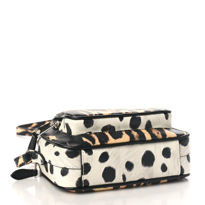 Burberry Calfskin Leopard Print Small Camera Bag Honey Black 4 of 8