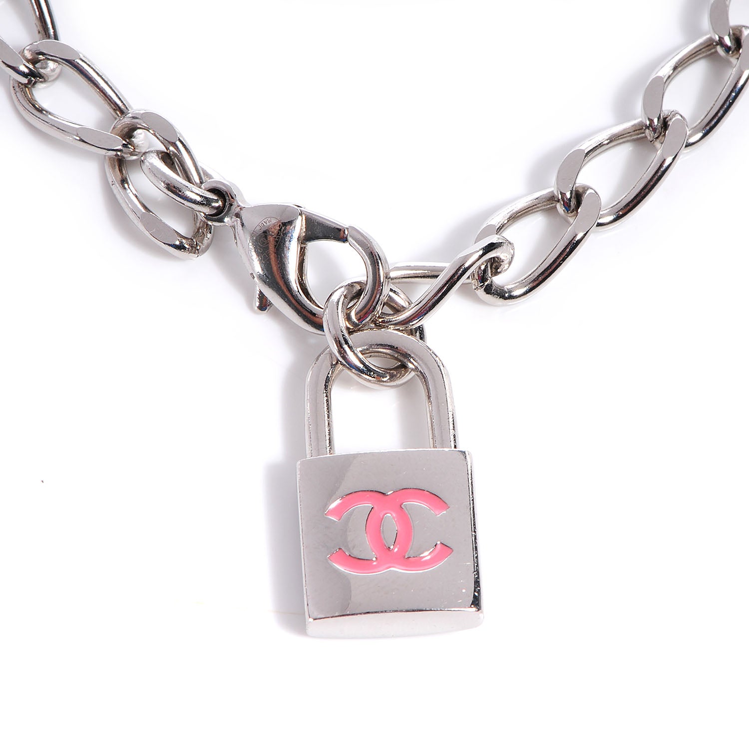 Chanel Padlock CC Bracelet Pink 3 of 5