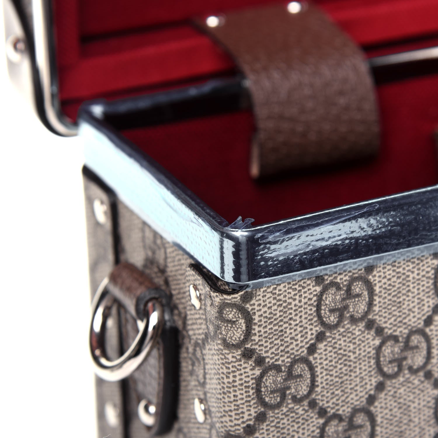 Gucci GG Supreme Monogram Globe-Trotter Beauty Case Brown 9 of 22