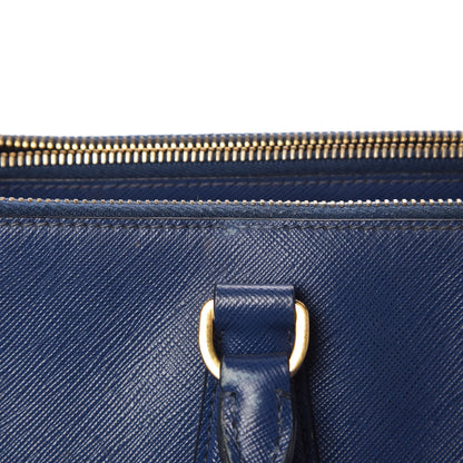 Prada Saffiano Medium Galleria Double Zip Tote Bluette 12 of 21