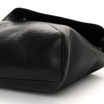 Saint Laurent Lambskin Monogram Large Pouch On Strap Black 11 of 17