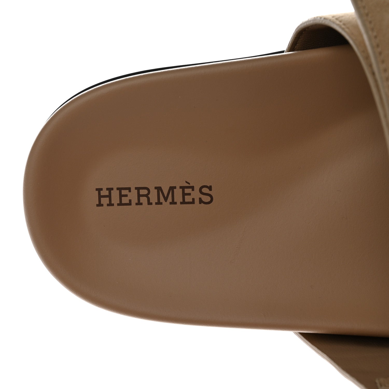 Hermes Suede Goatskin Womens Chypre Sandals 39 Beige Argile 7 of 16