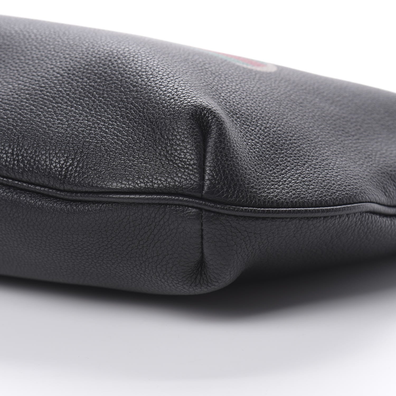 Gucci Grained Calfskin Logo Half Moon Hobo Black 10 of 10