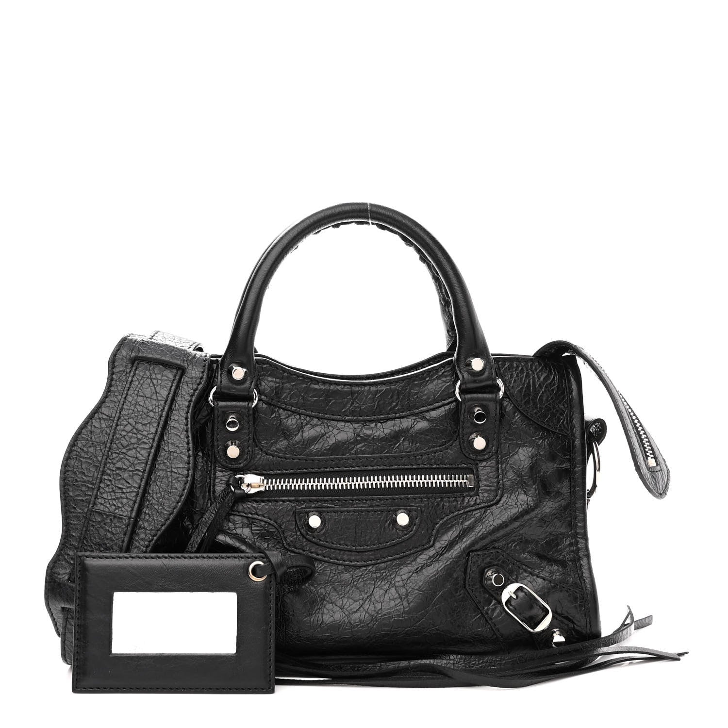 Balenciaga Agneau Classic Silver Hardware Mini City Black 1 of 9
