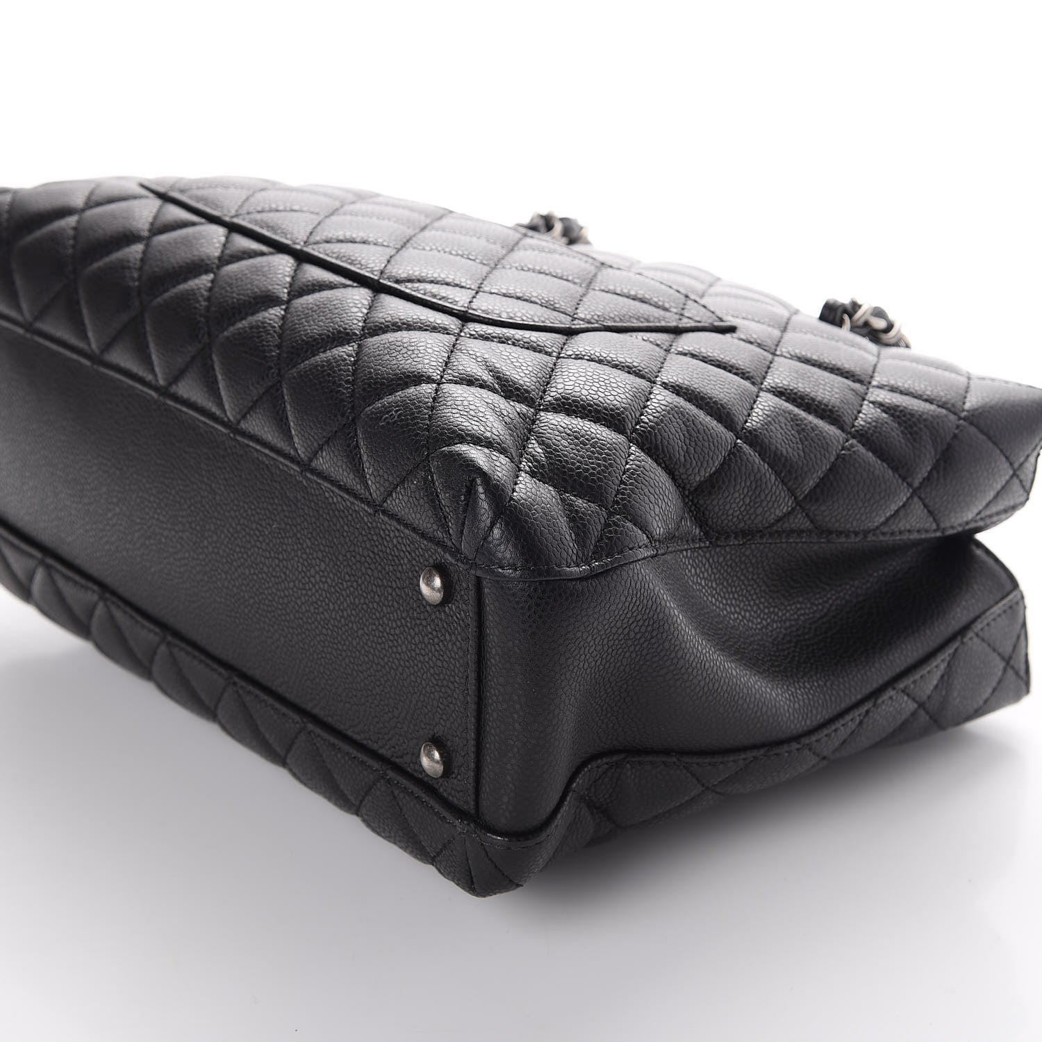 Chanel Caviar Quilted City Shopping Tote Black 5 of 9