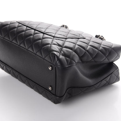 Chanel Caviar Quilted City Shopping Tote Black 5 of 9