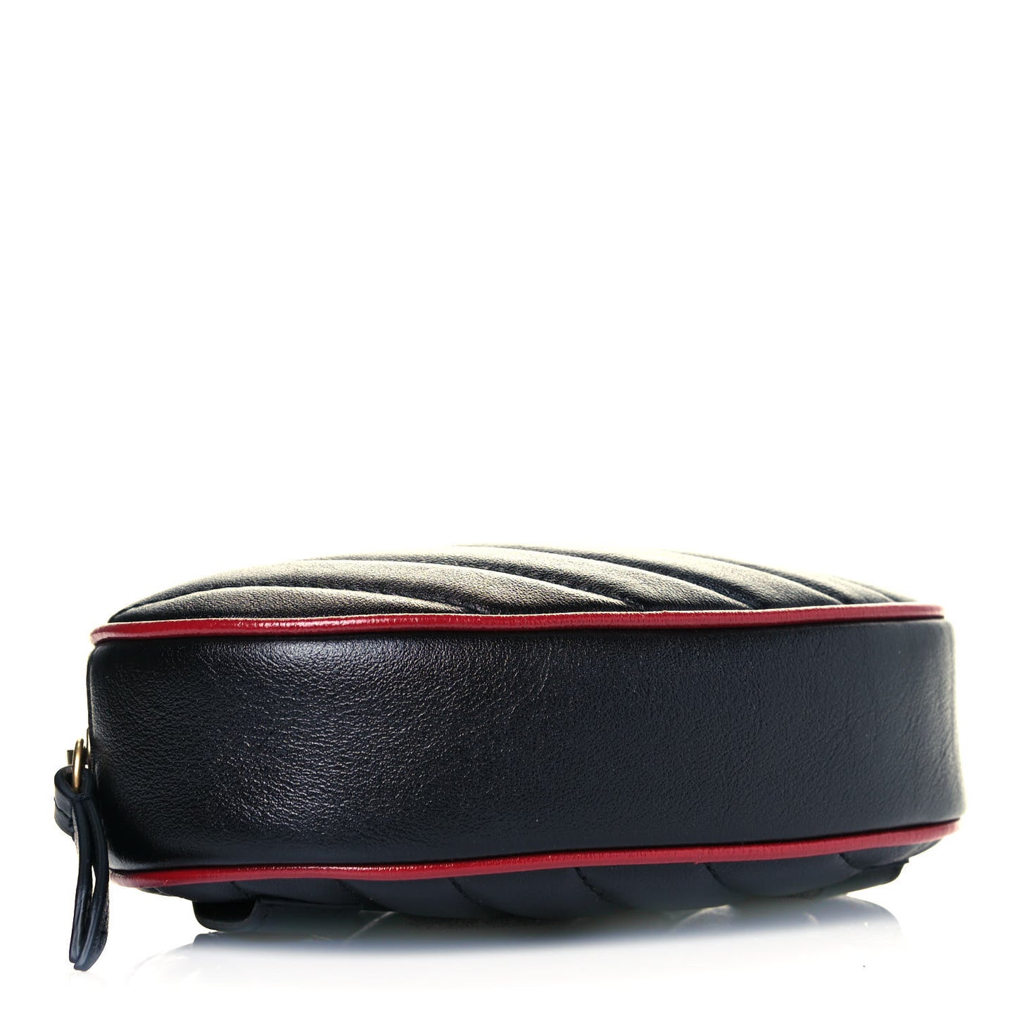 Azalea Calfskin Matelasse Diagonal Torchon GG Marmont Belt Bag 75 30 Black Romantic Cerise