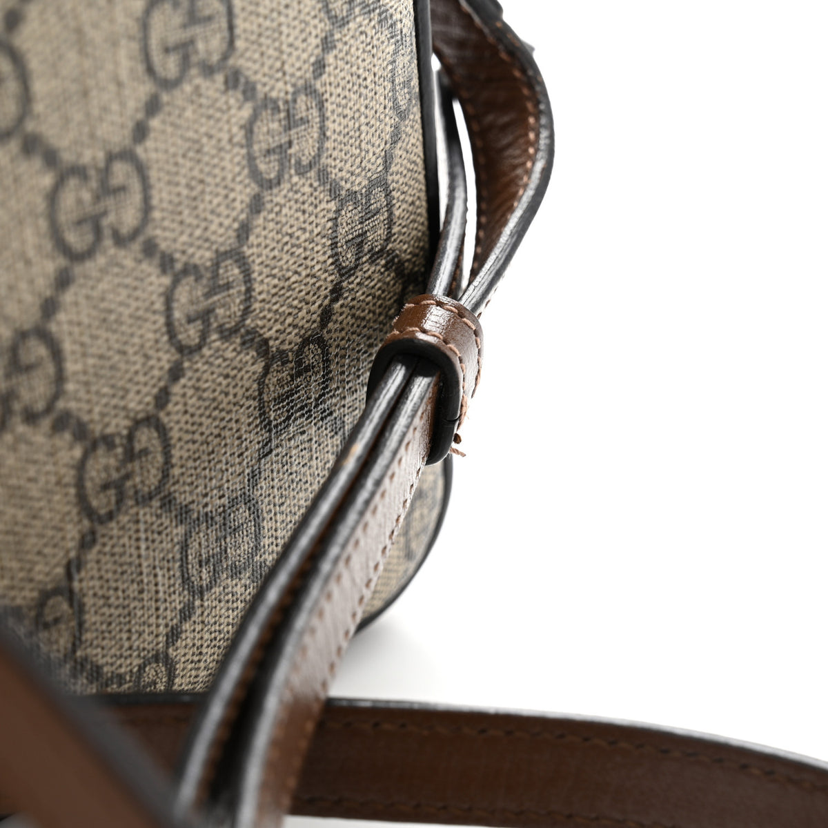 Gucci GG Supreme Monogram Small Horsebit 1955 Shoulder Bag Beige Brown Sugar 11 of 11