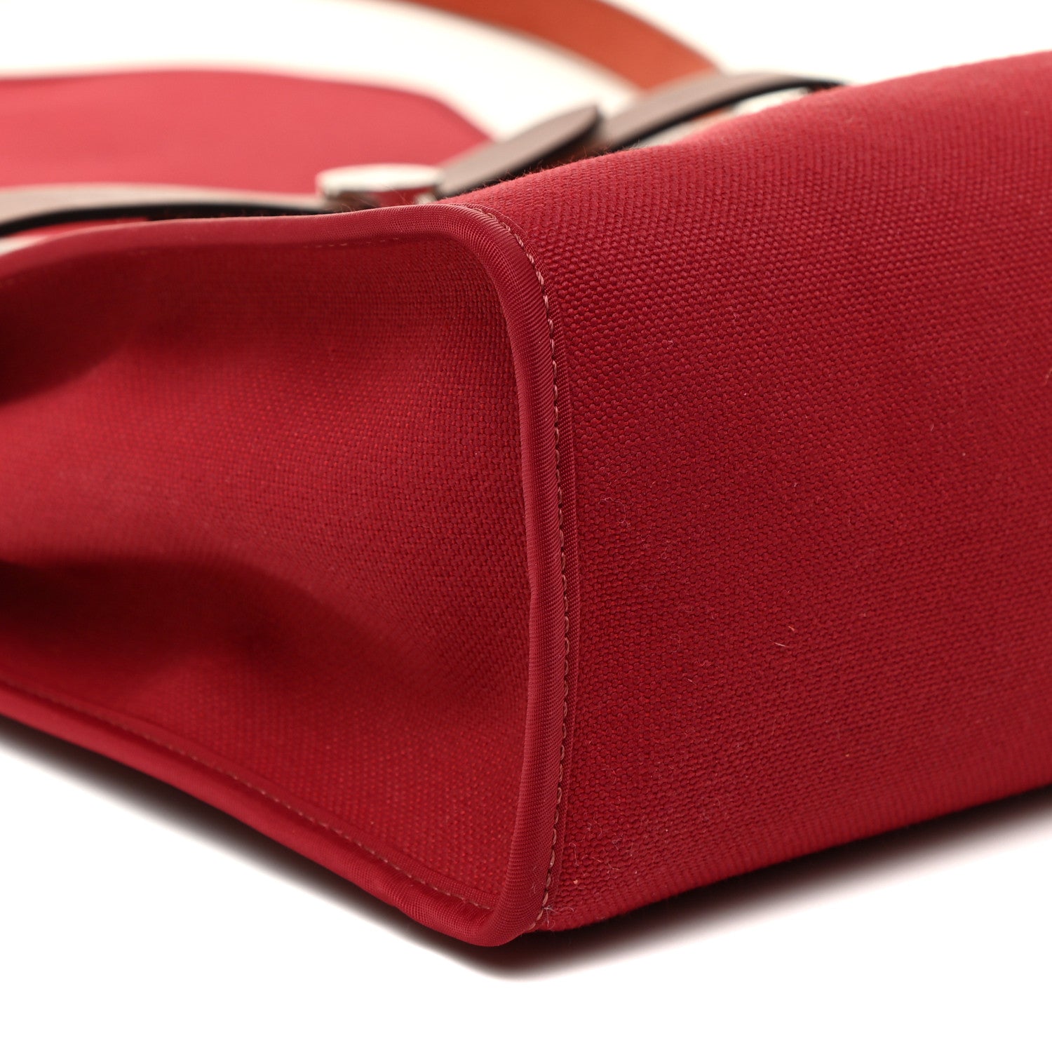 Hermes Military Toile Vache Hunter Herbag Zip 31 PM Rouge Grenat 9 of 15