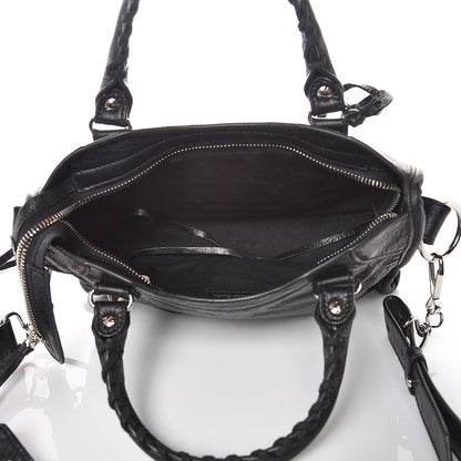 Balenciaga Agneau Classic Silver Hardware Mini City Black 7 of 10