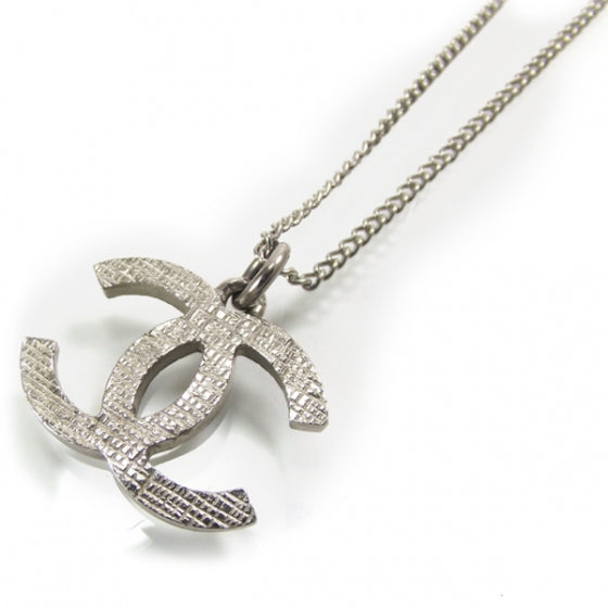 CC Logo Necklace Silver
