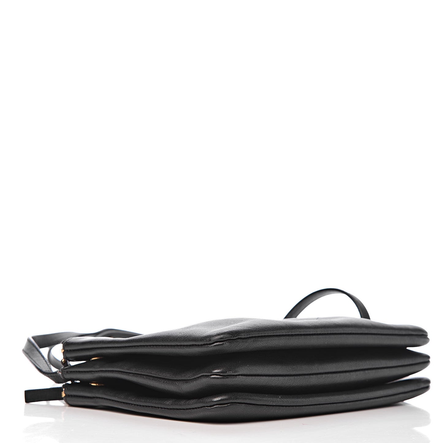 Lambskin Small Trio Crossbody Bag Black