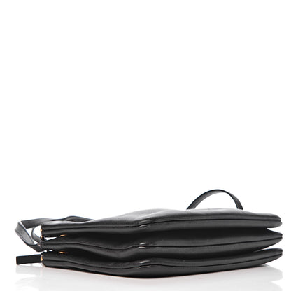Celine Lambskin Small Trio Crossbody Bag Black 4 of 12