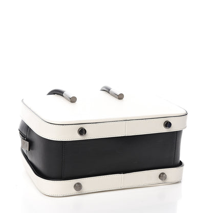 Tom Ford Calfskin Top Handle Bag White Black 4 of 13