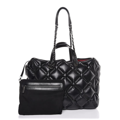 Chanel Calfskin Quilted Large Chesterfield Tote Black 5 of 8