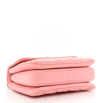 Chanel Lambskin Quilted Small Trendy CC Flap Dual Handle Bag Pink 4 of 11