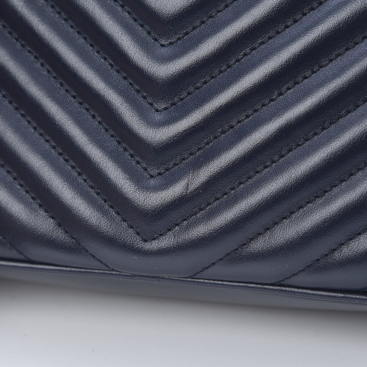 Calfskin Matelasse Monogram Lou Camera Bag Navy