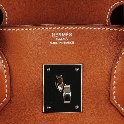 Hermes Toile Swift Birkin 30 Fauve 8 of 23