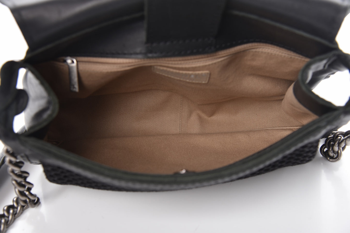 Calfskin Stitched Small Highlander Messenger Black